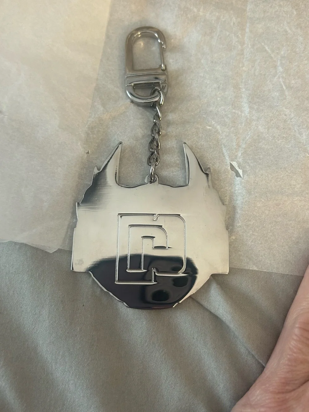 NWT Paco Rabanne Invictus & Black Metalt Keychain - Men Accessories